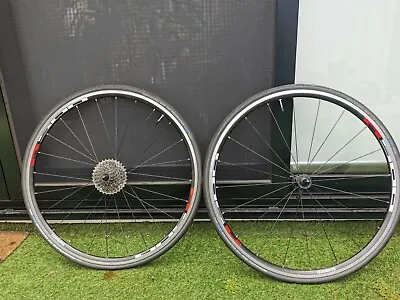 SHIMANO WH-R501-30 Road Bike Wheels 30mm High Rims With Tires And Gears • $160