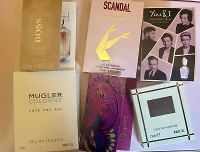 Bundle 6 X Minis Perfume Mixed Lot Thierry Mugler Jean Patou Scandal Hugo Boss • £18.04