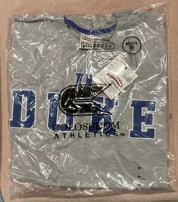 Vintage DUKE University Colosseum BLUE DEVILS Logo T-Shirt Size M Basketball • $24.95