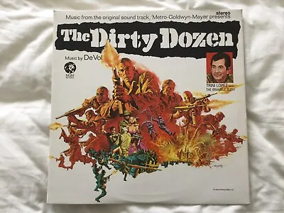 £23 • Buy THE DIRTY DOZEN OST 1967 LP FRANK De Vol/ TRINI LOPEZ LAMINATED FLIPBACK