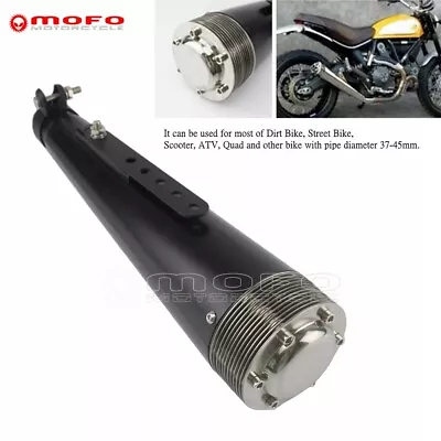 37-45mm Exhaust Muffler Pipe Universal For Harley Cafe Racer Chopper Motorcycle • $94.67