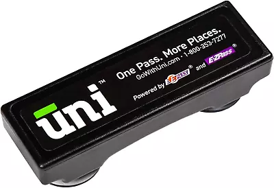 Uni 19-State Portable Toll Pass Blends Into Windshield Black • $24.42