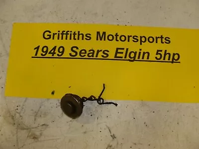 1949 Sears Outboard Motor 571 Elgin 5hp Gas Cap Chain Retainer Vent • $29