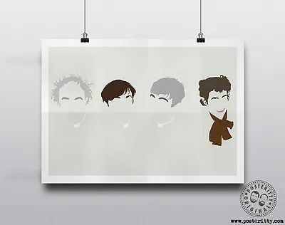 £8 • Buy FATHER TED - Minimalist Comedy Heads Minimal Movie Poster Posteritty Hair Art