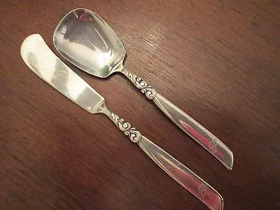 SPREADER & SUGAR SPOON SET! Vintage COMMUNITY Silverplate SOUTH SEAS Pattern EXC • $15