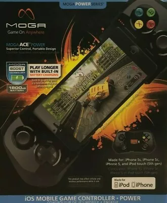 MOGA GGX8807Q Bluetooth Wireless Gaming Controller IPhone 5 5S SE IPod • $18.75