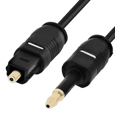 Fosmon Digital Optical Audio Toslink (M) To Mini-Toslink (M) Fiber Cable - 0.91m • £4.99