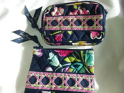 Vera Bradley Ribbons Retired Pattern ID Card Holder Case Wallet & Purse • $17.98