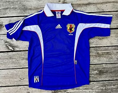 Vintage Y2K Adidas 1999-00 Japan Home Soccer Jersey Shirt L • $189