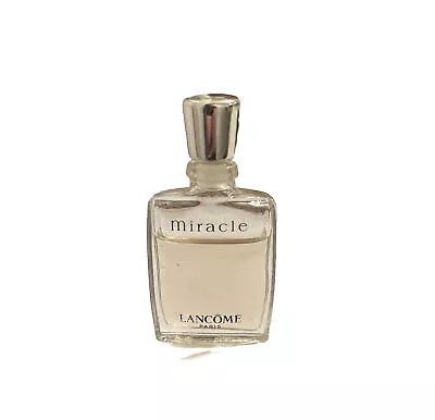 MIRACLE LANCOME ORIGINAL Eau De Parfume Mini Splash Travel Size .17 Oz 80% Full • $14.95