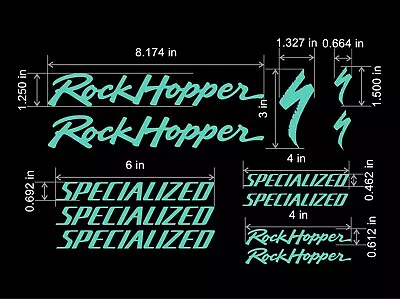 Specialized Rockhopper Classic Vintage Bike Frame Decal Set. Lots Of Colors! • $18