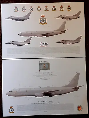 RAF Lossiemouth Squadron Prints - Set Of 2 (A3) **SIGNED** (RARE) ***NEW*** • £95