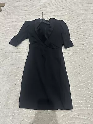 Alice + Olivia Tuxedo Dress Black Size 4 • $59