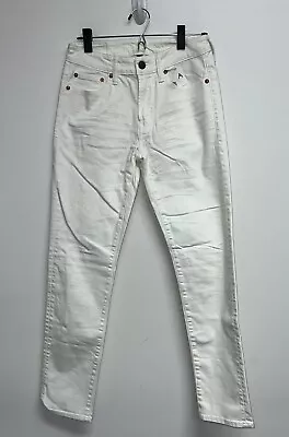 American Eagle Flex White Slim Denim Jeans Mens Size 28X29 Stretch  A • $19.99