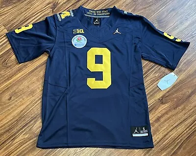 Michigan Wolverines 2024 Rose Bowl Jersey JJ McCarthy (Small) Diamond & Patch • $89