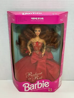 Vintage Radiant In Red Barbie 1992 #1276 Toys R Us Special Edition New In Box • $19.95