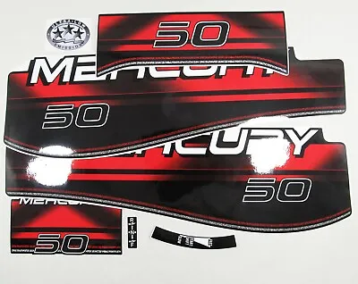 For MERCURY 50 Two Stroke Outboard Vinyl Decal Set From BOAT-MOTO / Sticker Kit • $44