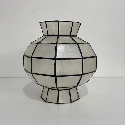 Capiz Shell Bell Shaped Ceiling Light Shade • £15