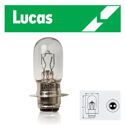 Lucas - 12v PX15d 25/25w - P3603 - Headlight Bulb Motorcycle - LLB1006 • £6.95