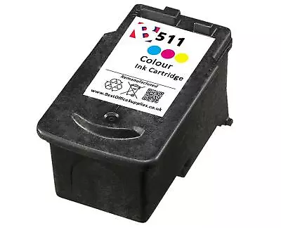 PG510 Black CL511 Colour Remanufactured Ink Cartridge For Canon MX340 • £14.95
