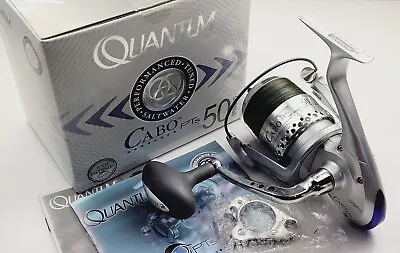 Quantum Cabo 50 Spinning Reel Saltwater In Box (w/ 50lb Braid Clean) CSP50 PTS • $219.95