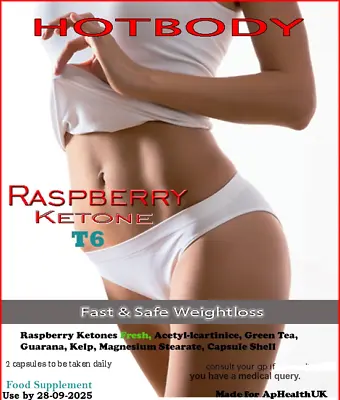 Super Raspberry Ketone T9 Fat Burner:Fast Slimming Weight Loss Keto Diet Pills • £12.99