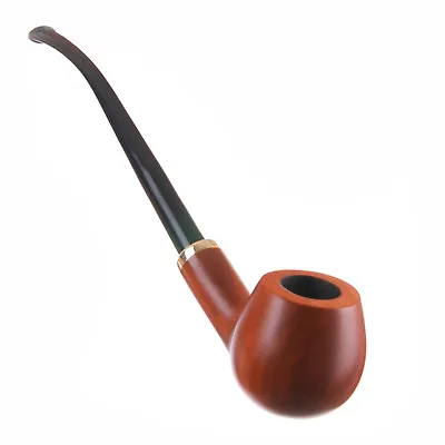 Mr. Brog Workshop New Handmade Pipe No. 14 Churchwarden Teak Fajka Pear Wood • $21