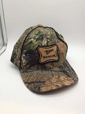 Mossy Oak Miller High Life Patch Camouflage Hook And Loop Trucker Hat New W Tags • $24.99