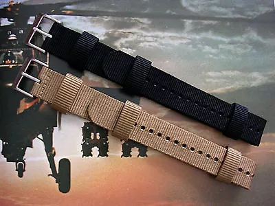 NATO G10 ® Aviator™ XL Military Strap Watch Band HD Nylon RAF Stitched IW SUISSE • $19.99