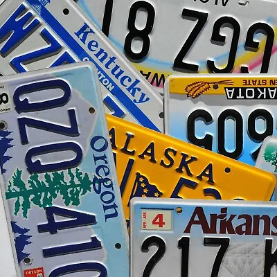 $9.99 • Buy License Plate - ALL 50 STATES + Territories Countries Good License Plates Lot