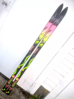 Vintage K2 Gyrator Skis Day-Glo Era 185 Cm  • $109.99