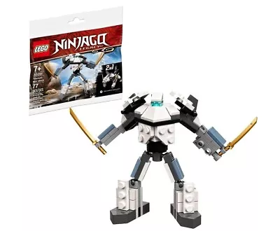 LEGO NINJAGO: Titanium Mini Mech 30591 (Retired) 2 In 1 New Sealed Free Post AUS • $12.99