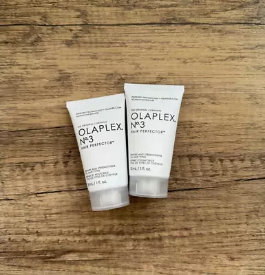 2 X Olaplex No. 3 Hair Perfector Repairing Strengthening Hair Treatment 30ml • £14.50