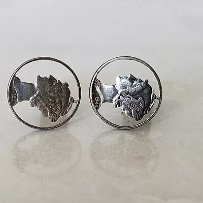 $9.90 • Buy Pair Of Vintage 1944 Cut-Out Coin Men’s Jewelry MERCURY DIMES Cufflinks