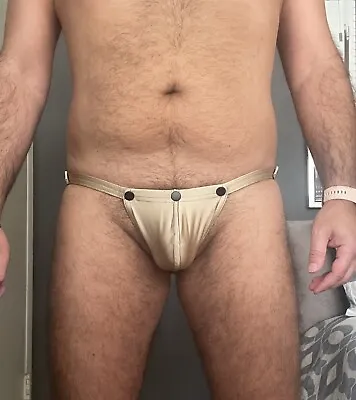 N2N Bodywear TC24 Titan Jock Gold Size L Bulge Enhancing Swimsuit • $124.99