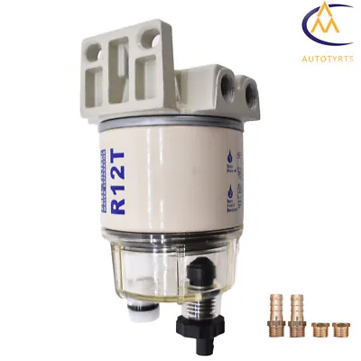 New Spin-on Fuel Filter / Water Separator 120AT 10 Micron For R12T Boat Marine • $21