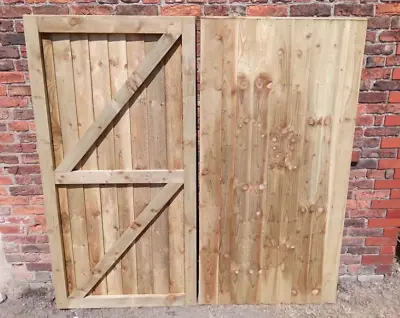 Super Heavy Duty Vertical Board Garden Gate Feather Edge Timber Made To Measure • £110