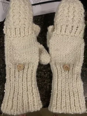 Accessorize Women's Cuffed Knitted Capped Mittens  One Size • £5.98