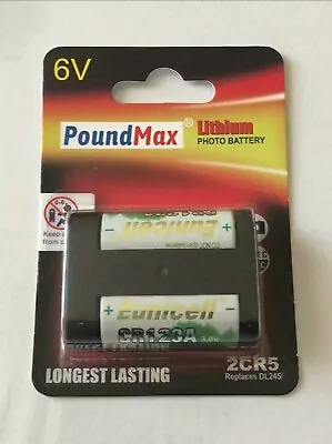£4.99 • Buy 2CR5 Super 6 V Lithium-Ion PoundMax Photo Battery High Capacity 