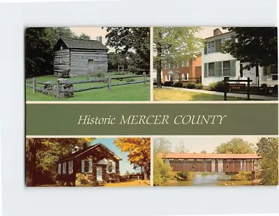 Postcard Places In Historic Mercer County Pennsylvania USA • $3.49