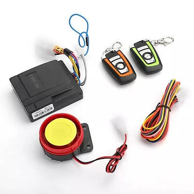 Anti-Theft Security Alarm System Motorcycle Scooter Remote Control Engine Start • $16.80