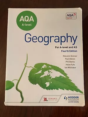 AQA A-level Geography Fourth Edition Malcolm Skinner Book V Good Condition  • £4.99