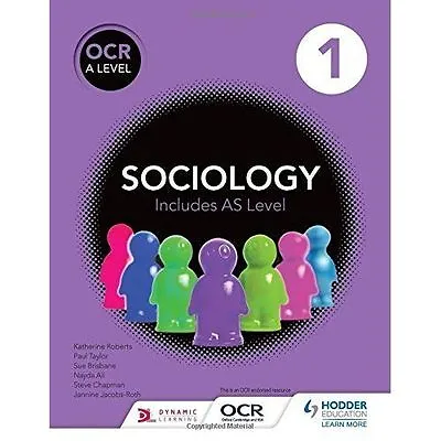 OCR Sociology For A Level Book 1 By Jannine Jacobs-Roth Nayda Ali Steve... • £39.48