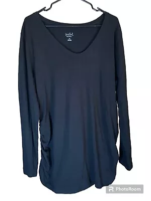 Isabel Maternity Womens 2X Shirt Black Long Sleeve Size XXL • $11.25