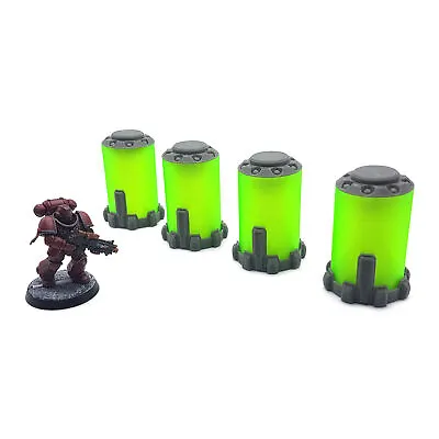 Bacta Tank Pod Room Set 28mm Sci-Fi Legion Wargaming Objective Tabletop Scenery • £9.34