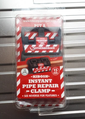 £14.95 • Buy  Emergency Water Pipe Repair Clamp ☆ 15mm ☆ 10Bar ☆ Rothenberg Kibosh FREE POST
