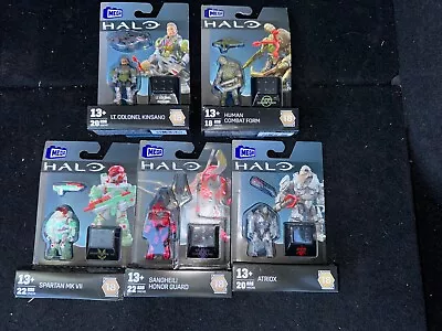 5x Mega Construx Halo Series 18 Full Set Of Figures New • $60.96