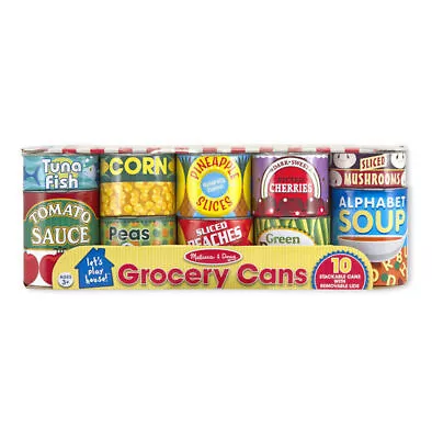 Melissa & Doug Grocery Cans - Kitchen Play - Quality Educational Toy - New • $18.62