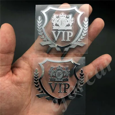 2pcs/set Silver JP Junction Produce VIP Car Window Emblem Badges Decal Sticker • $9.40