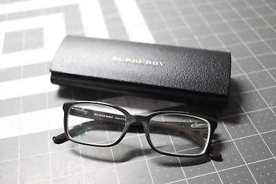 BURBERRY B 2086 3001 Eyeglasses Black Nova Check Frame 54mm • $48.95
